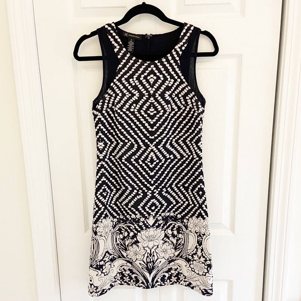 INC Navy and White Dress